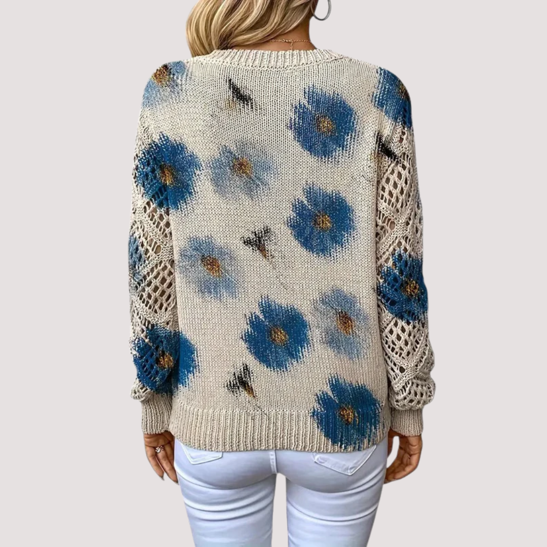 Casa Penélope | Blusa Elena™ - Jersey Elegante con Diseño Floral