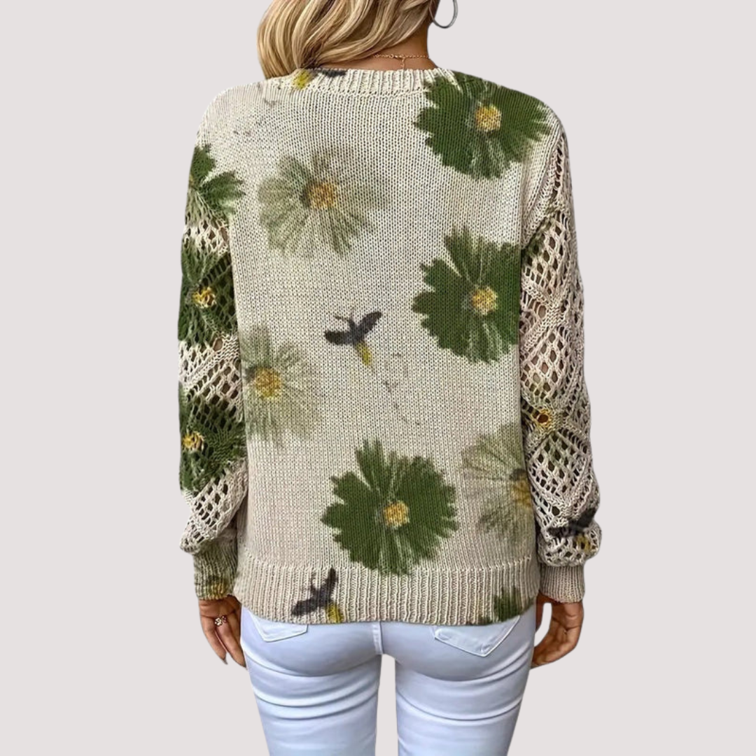 Casa Penélope | Blusa Elena™ - Jersey Elegante con Diseño Floral