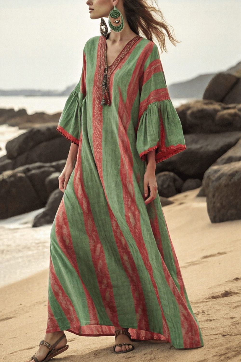 Vestido de Atardecer en la Playa