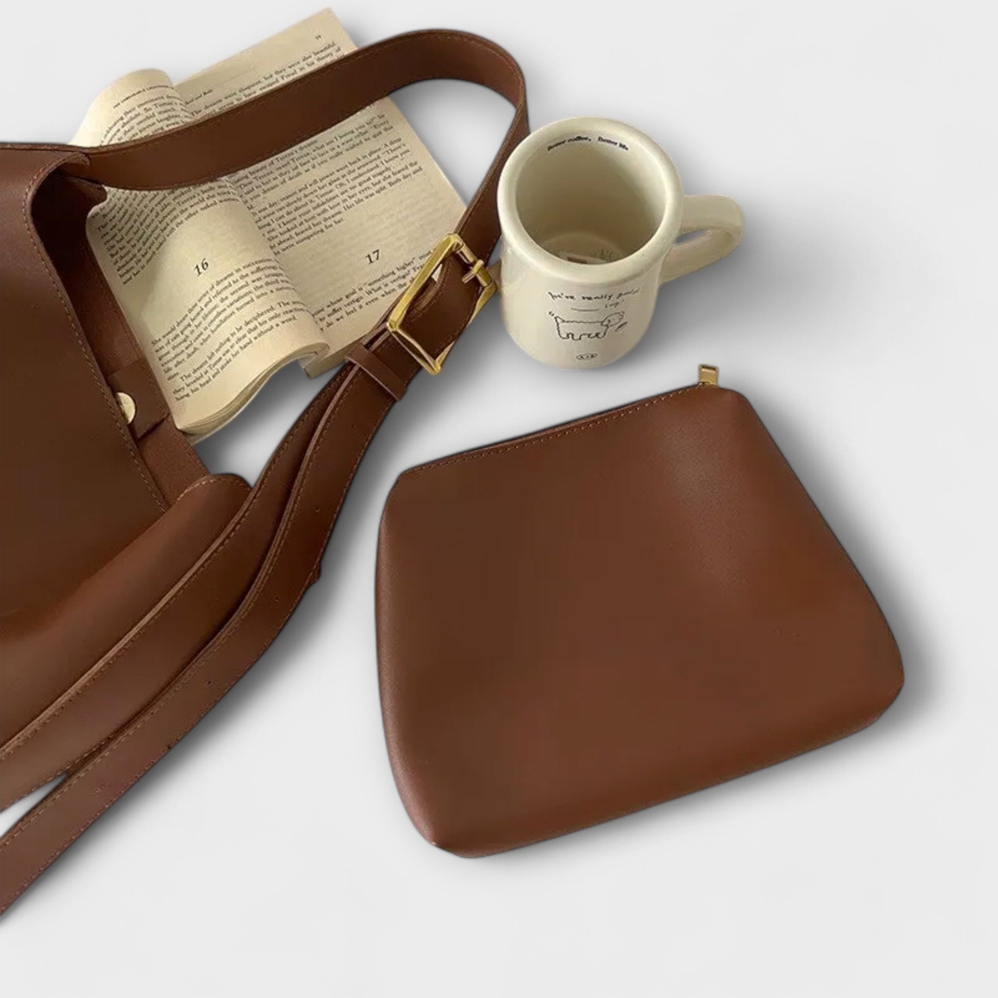 Casa Penélope | Lora™ – Elegante bolso de hombro de cuero