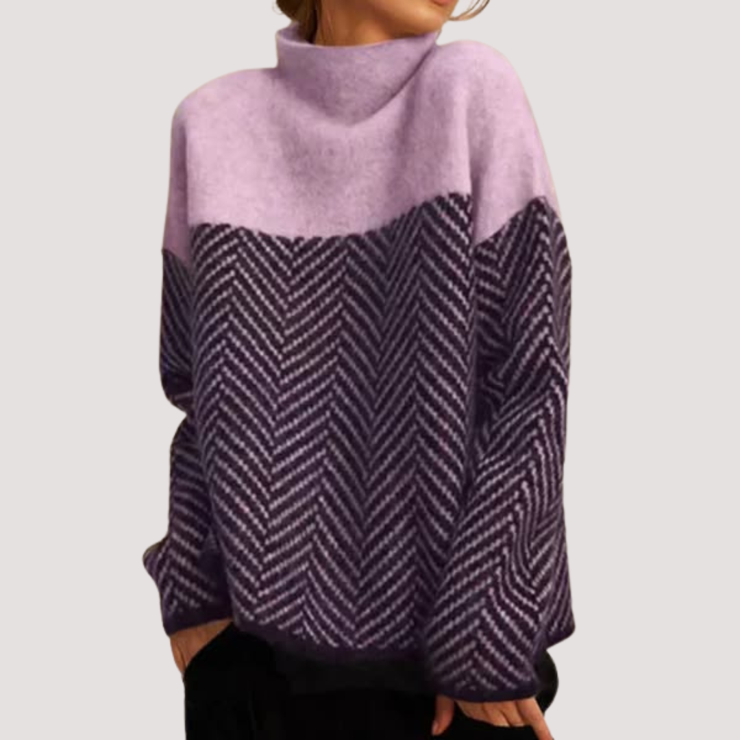 Casa Penélope | Blusa Manuela™ - Jersey de Cuello Alto de Algodón