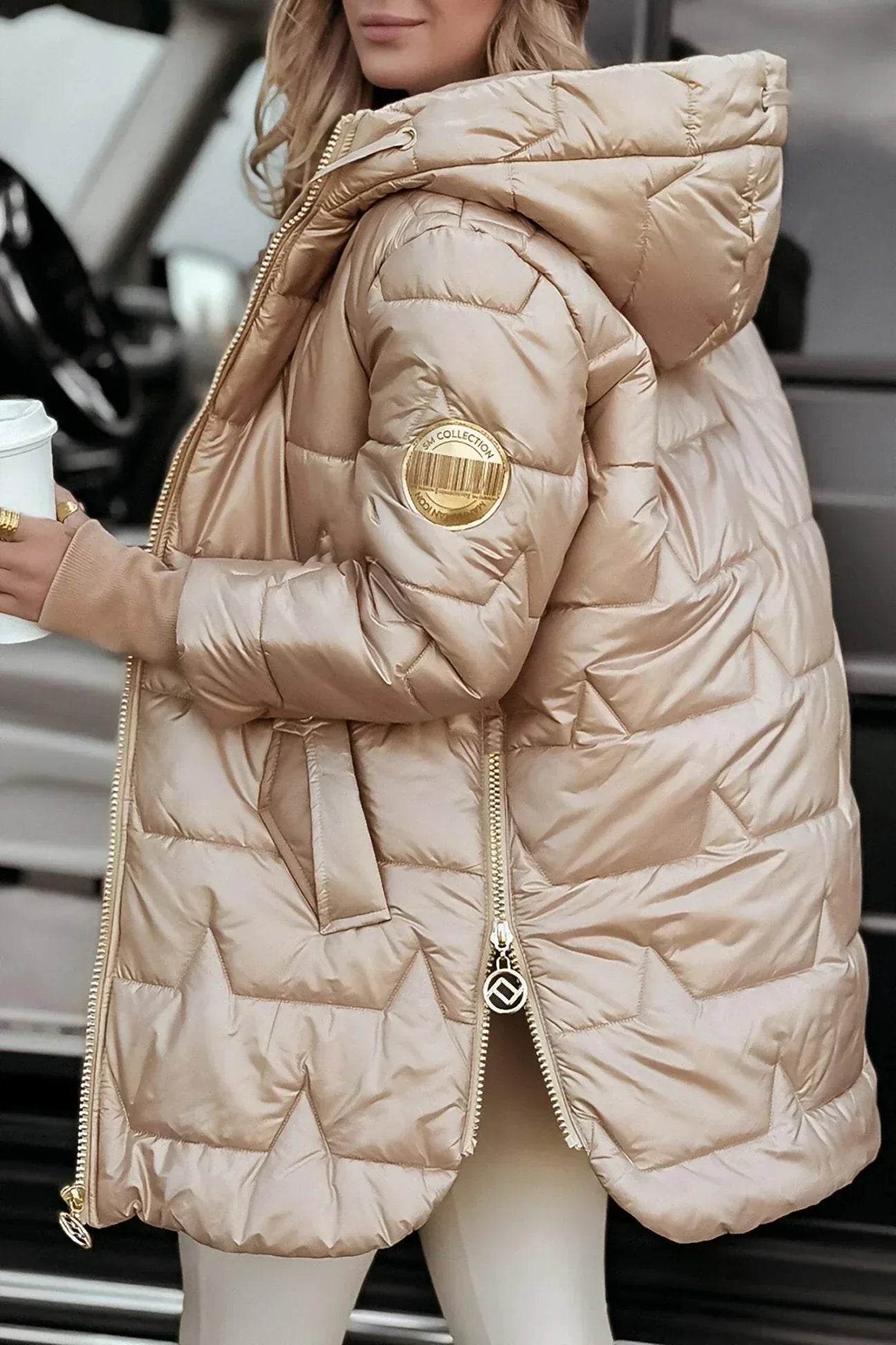 Casa Penélope | Astrid - Elegante abrigo de invierno con capucha y forro